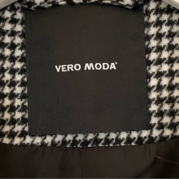 Plaid Loose Fit Houndstooth Single Breasted Wool Blend Blazer XL - Picture 12 of 16